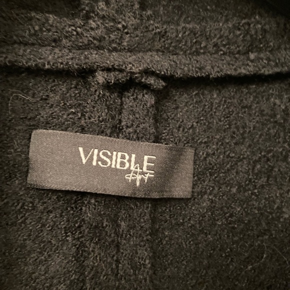 Etsy handmade wool long cardigan in Black - Picture 8 of 13